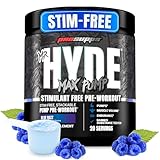 PROSUPPS Mr. Hyde Max Pump Pre Workout Powder - Stim-Free Preworkout Supports Blood Flow, Muscle Volume & Endurance - Caffeine-Free Nitric Oxide Gym & Fitness Supplements (Blue Razz, 20 Servings)