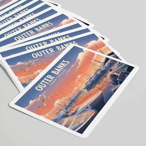 Baraja de cartas de poker Lantern Press Outer Banks miniatura 5