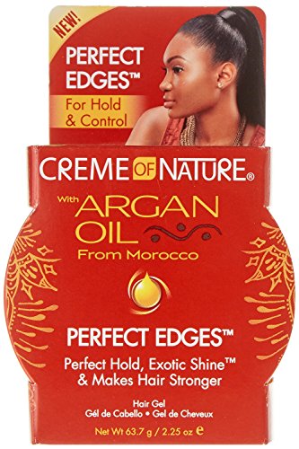 Creme Of Nature Argan Oil Perfect Edges Control 2.25 Ounce Jar (66ml) (6 Pack)