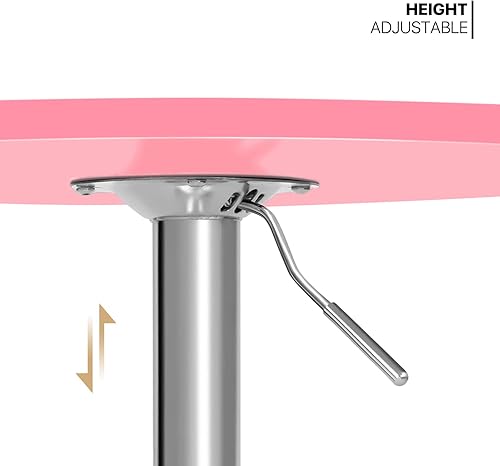 Miniatura 39 de MoNiBloom Mesa de pub bistro con barra redonda de 27.5 a 36 pulgadas, mesa de cóctel ajustable en altura con mesa de 23.5 pulgadas para comedor