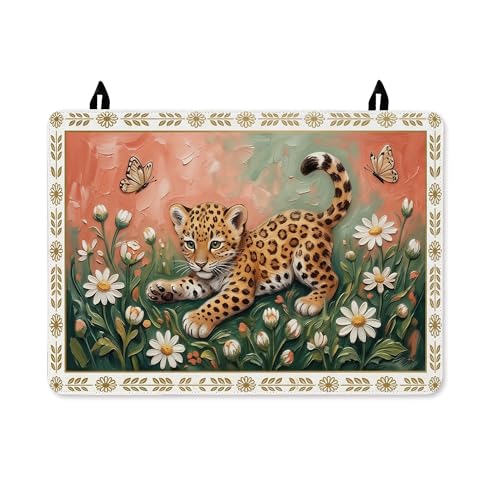 Housse de protection pour cuisinière électrique 71x51 cm motif papillon