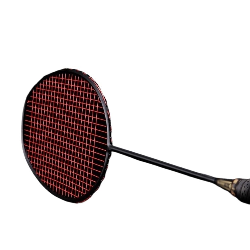 High-pound Offensive Racket 3U Speed-breaking Black Racket Secondary Reinforcement 35-pound Badminton Racket
