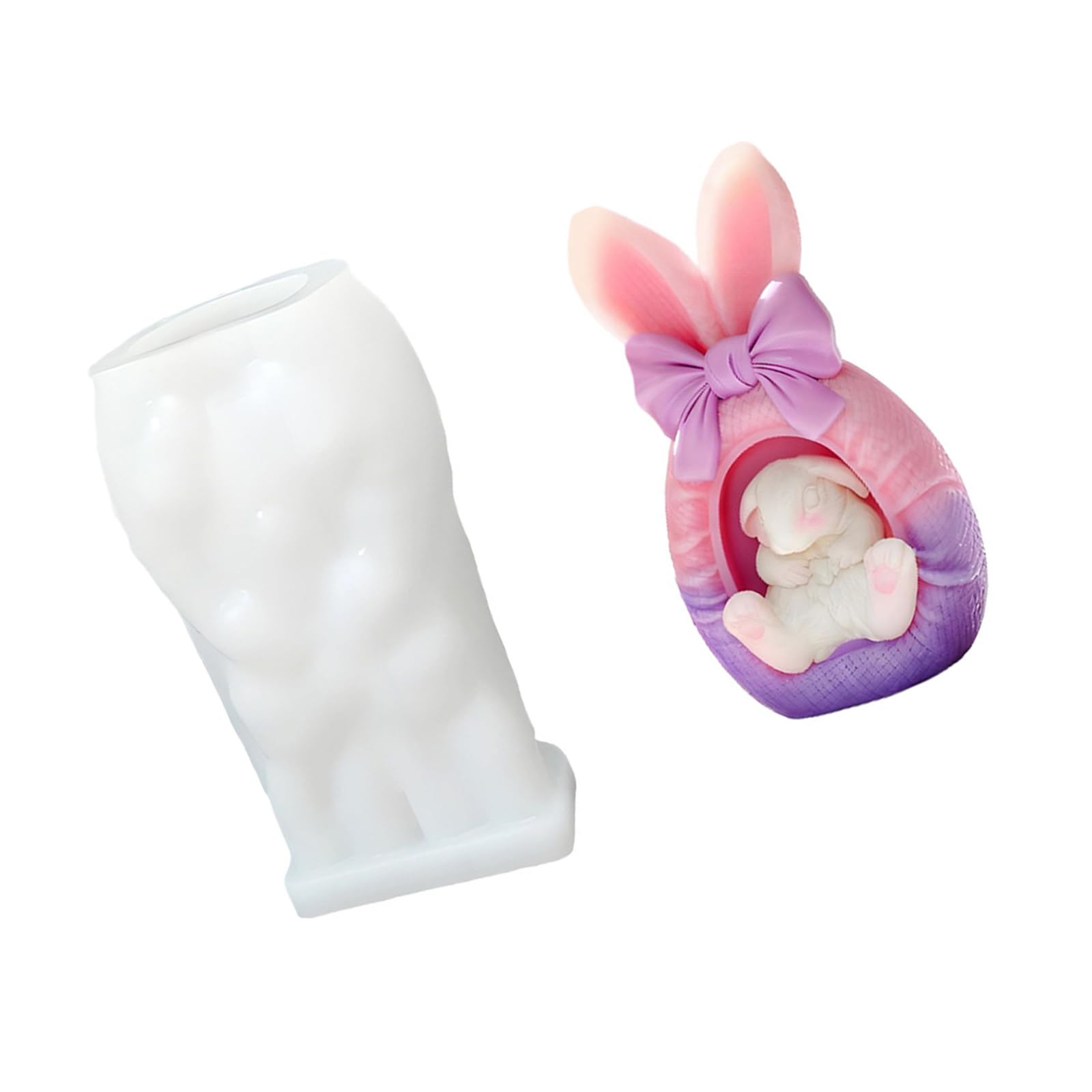 Msioytog Silicone Rabbits Ear Ideal for Soap Making and Festival Craft Rabbits Ear Silicone