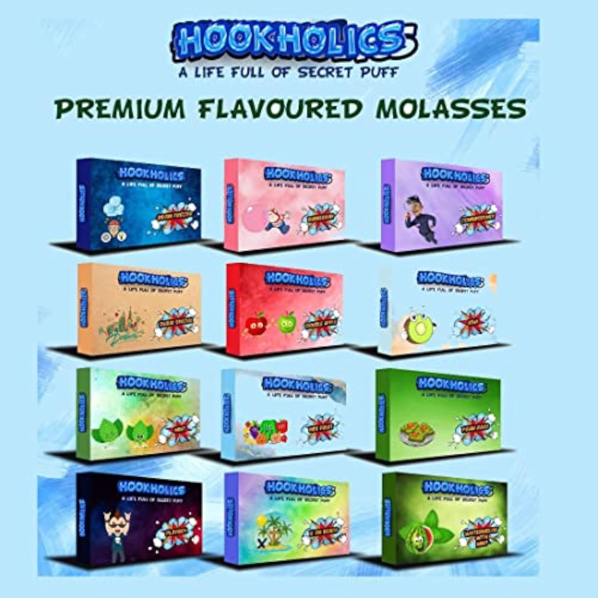 Herbal Molasses, Pack of 3 Flavours