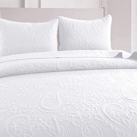 Colcha Bouti HaraDeco con Cubrecama de Verano Floral y 2 Fundas Almohada Cover