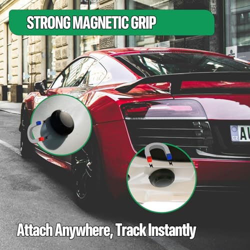 Image of Magnetic Hidden GPS Tracker for Vehicles - 365 Days Battery Life, No Subscription, Car Tracker Device Hidden (iOS Tracker)