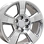 OE Wheels LLC 20 inch Rim Fits Chevy Tahoe Wheel CV76 20x9 Polished Wheel Hollander 5652