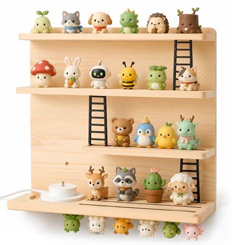 Étagère magnétique pour Tonies, accessoires Toniebox - Support mural autocollant pour figurines Tonie, rangement Tonie peu encombrant pour chambre d'enfant, étagère pour Toniebox 1 et 2 (protocoles)