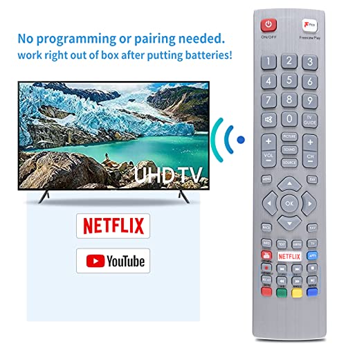 TCNOUMT Generic Replacement Remote Control Compatible for Sharp Aquos Smart TV - No Setup Required with 4 Channel Shortcuts Key - Image 4