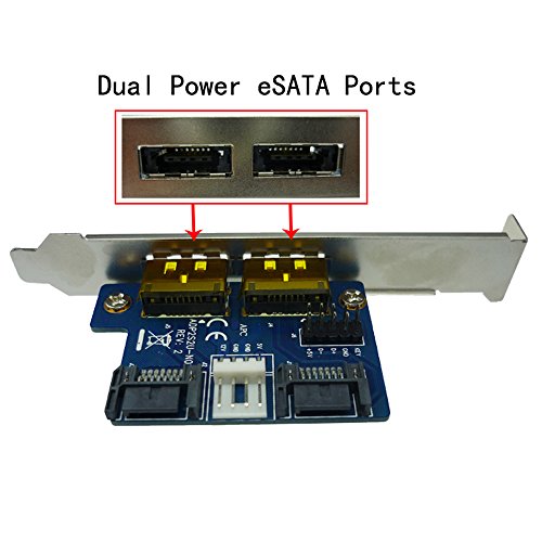 Tarjeta Convertidor eSATAp 9 Pin a USB 2.0 Doble Puerto miniatura 2