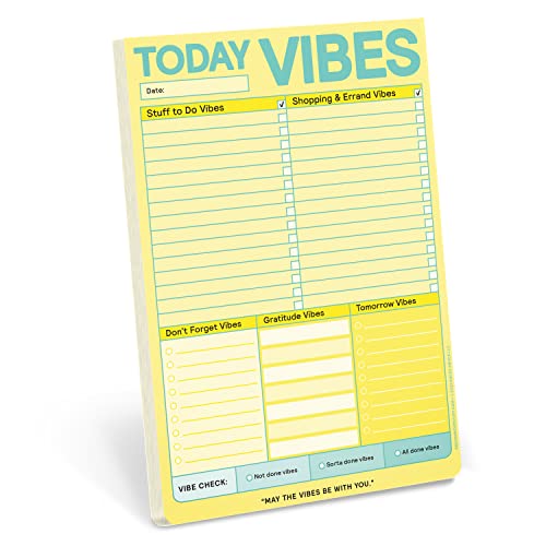 Knock Knock It's a Vibe Pad, To Do Pad, Shopping and Errands List Pad (Knock Knock Pads)