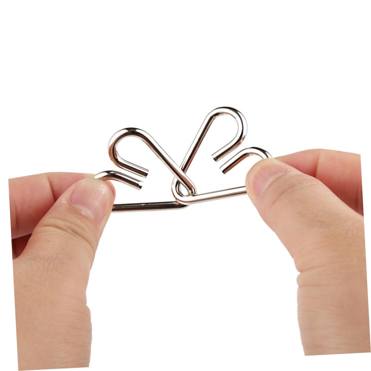 NOLITOY Juego de Rompecabezas Función de Rompecabezas Mental Educativo 25 Piezas de Anillos de Acero al Carbono para Niños y Adultos de Mesa