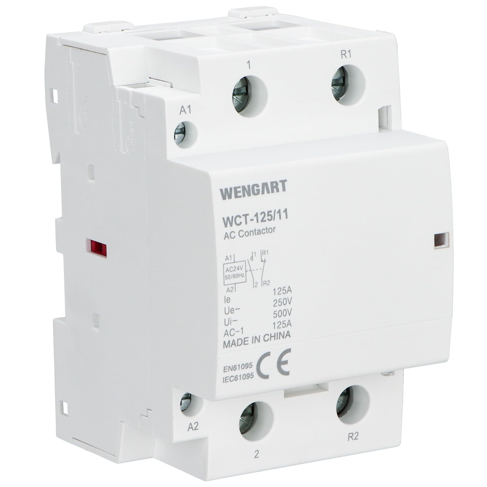 Wengart Contacteur CA Efficace WCT-100, 230 V, 100 A, Blanc