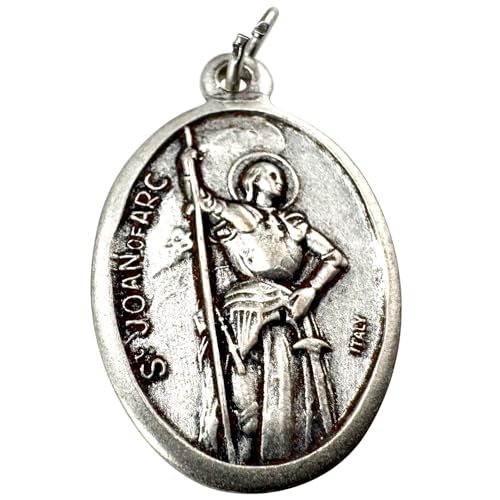 Westmon Works Joan of Arc Medal Set Italian Made Metal Medallion with USA Made Holy Prayer Card2