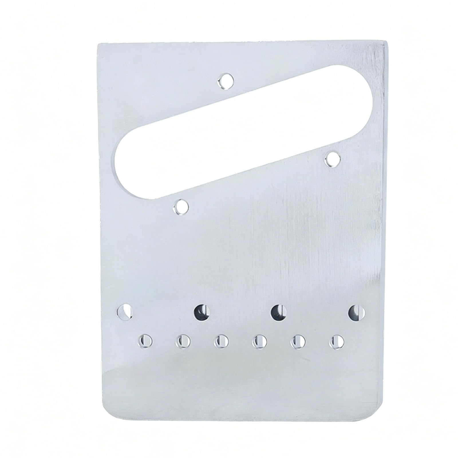 Puente de guitarra de 6 cuerdas de latón con 6 sillines, placa lateral elevada con corte de pastilla, tornillos y llave para configuración de reparación