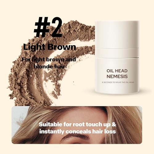 Hair Texture Powder, Root Touch Up, Volume Styling Powder Women, Hairline powder.10g (0.35 oz) (Light Brown) - Image 4