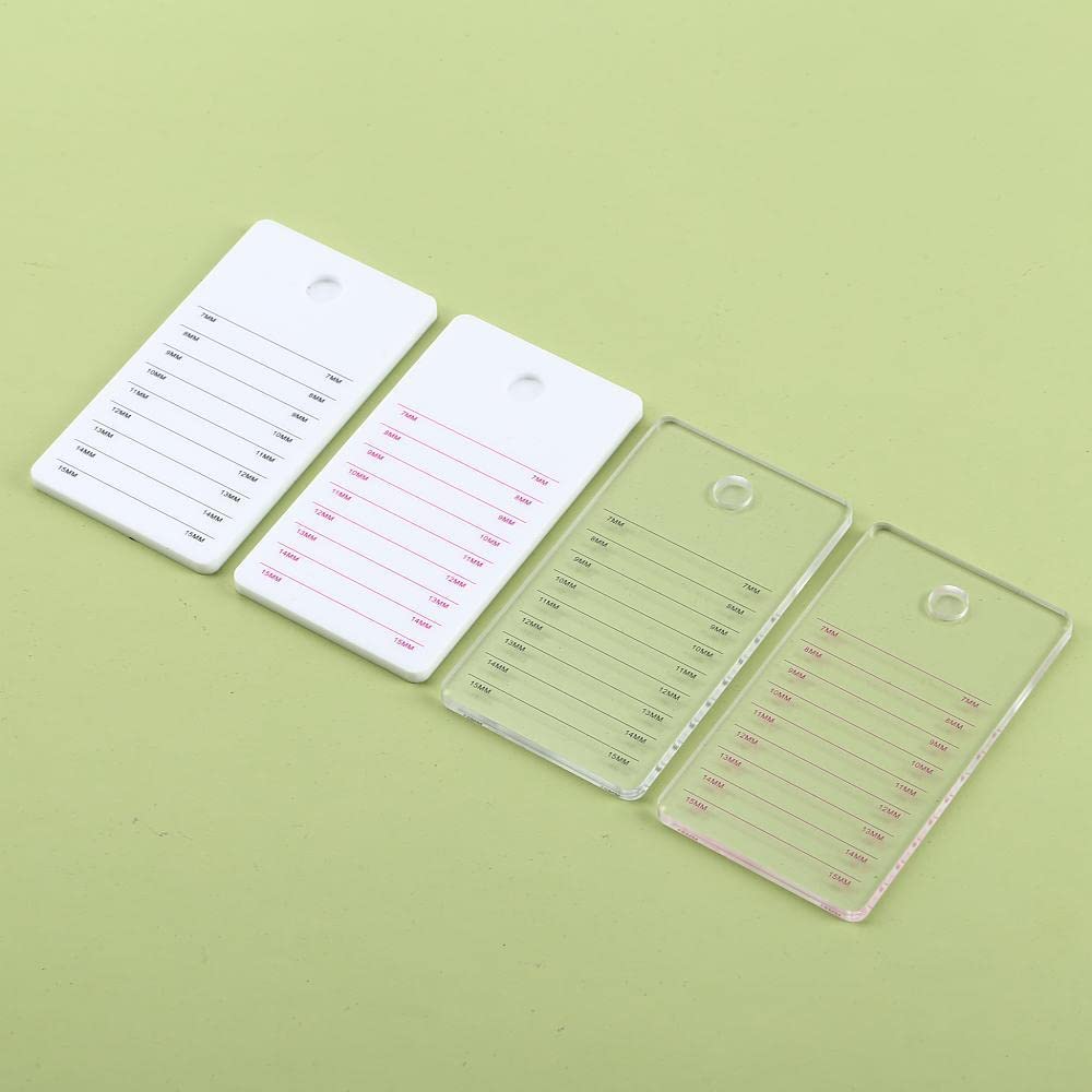 Palette d'extension de cils en acrylique, support individuel pour greffe de faux cils (transparent A)