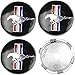 4 Piezas Coche Tapas centrales, para Ford Mustang GT500 SVT Shelby 60mm Car Pegatina Centrales Tapones Mediados Tapas