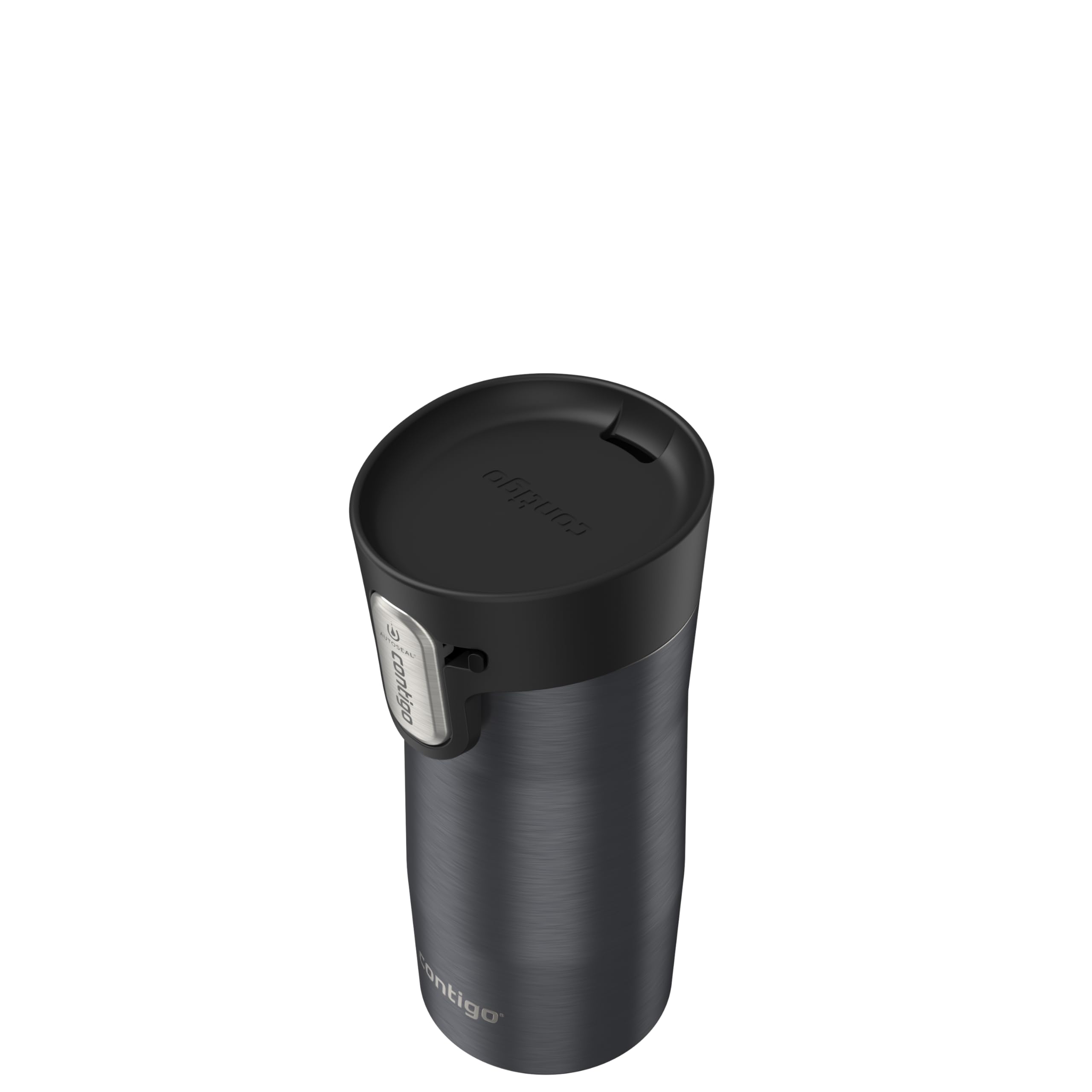 Contigo Autoseal West Loop Thermobecher, Edelstahl, 355 ml, vakuumisoliert, leicht zu reinigender Deckel, Grau Metallic