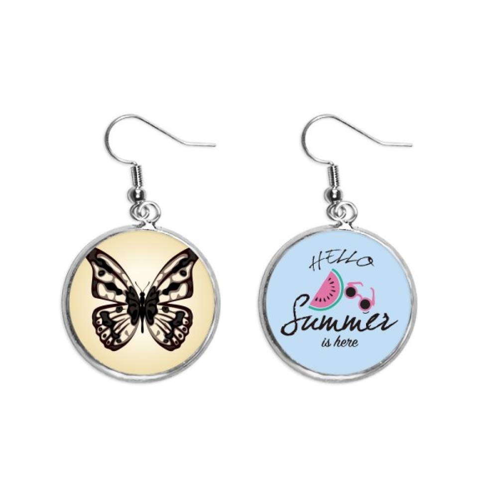 Pendientes de sandía estilo Butterfly modelo pálido para el lóbulo 5