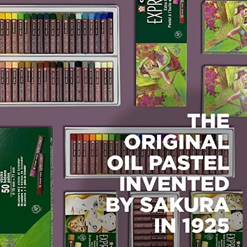 Set of 25 Cray Pas Expressionist Oil Pastel, Assorted Colours