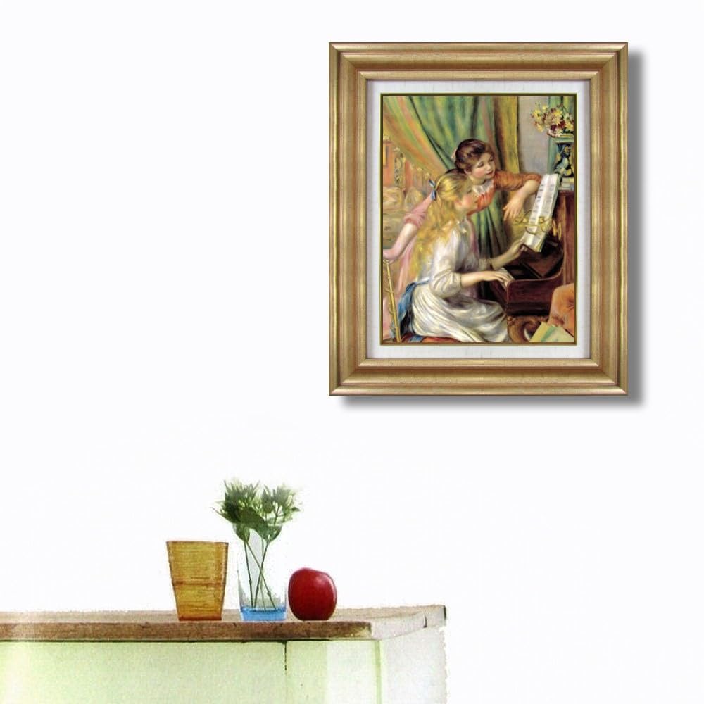 ⭐️新品未使用⭐️ルノワール『ピアノを弾く少女』複製油絵 F6号 受注