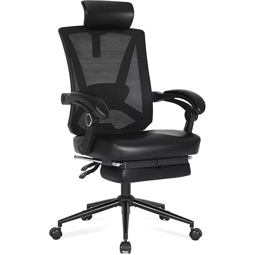 Ergonomic Office Chair with Footrest High Back Computer