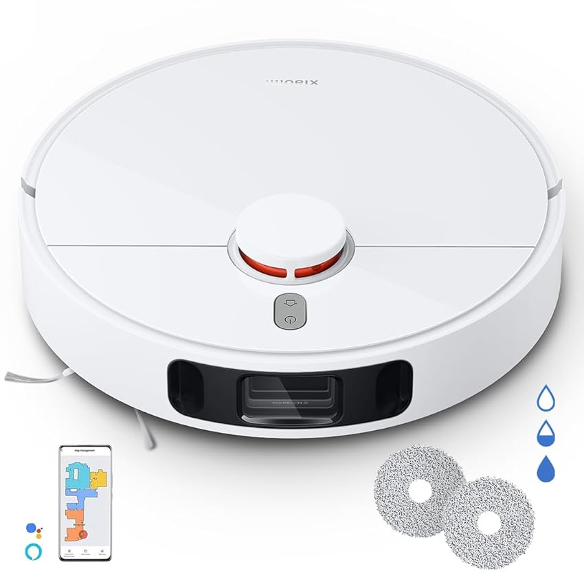 Immagine del prodotto Xiaomi Robot Vacuum S10+, Aspirapolvere Lavapavimenti, Rilevamento Ostacoli 3D, Navigazione LiDAR, Aspirazione 4.000Pa, Pulizia a Pressione Doppio Panno Rotante, Identificazione tappeti, Controllo APP