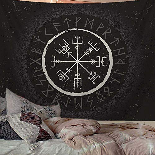 Puurbol Wikinger Wandteppich Antike Gotik Wandbehang Ästhetisch Wand Dekoration 80x60inches