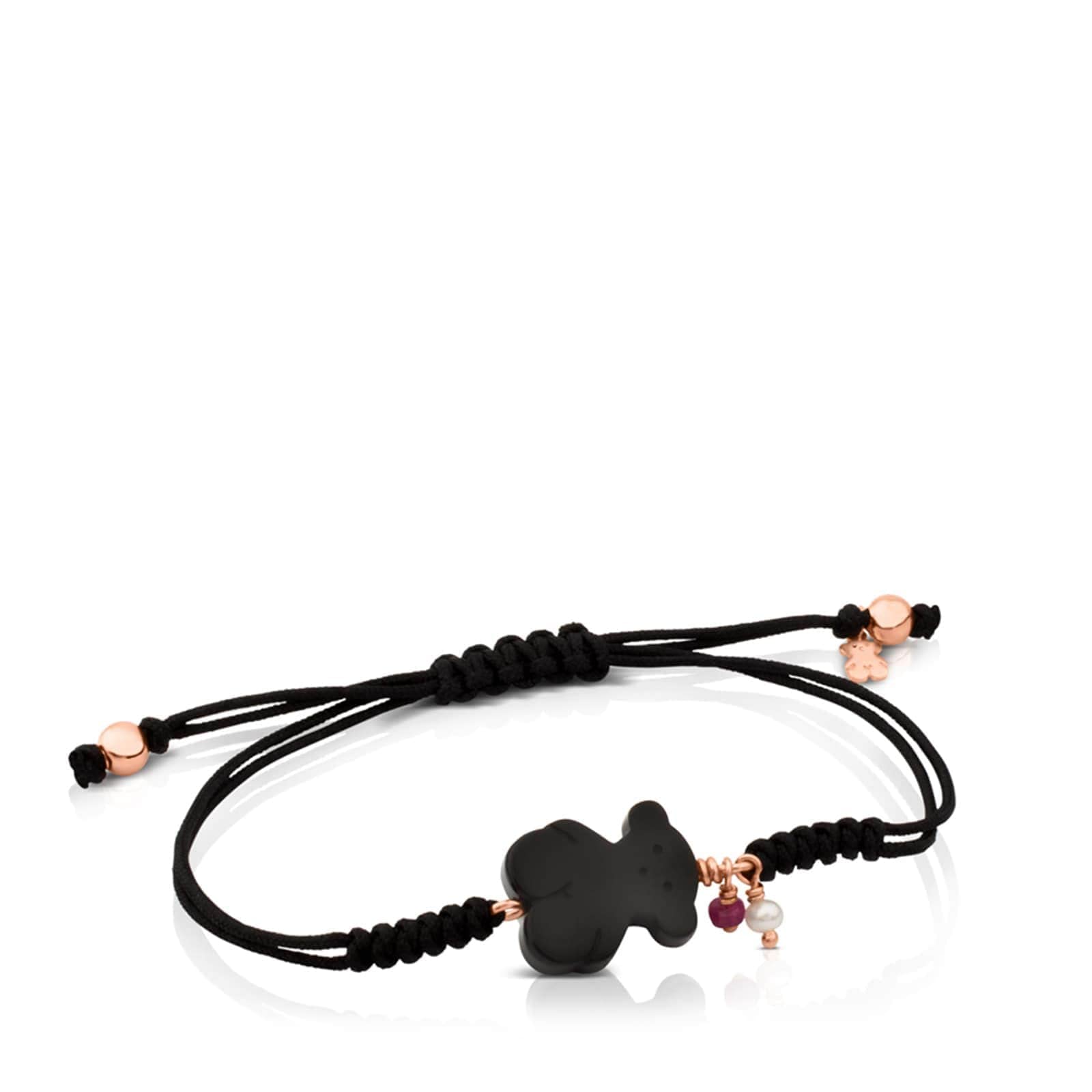 TOUS Pulsera de cuerda de ónix para mujer