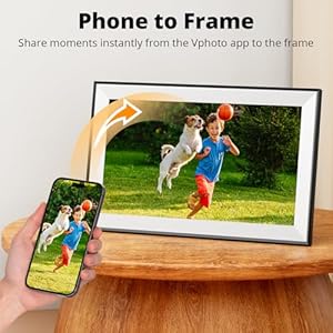 Dragon touch 156 inch large digital picture frame wifi digital photo frame with 32gb storage fhd 1080p touch screen auto rotate share photosvideos instantly via free app best gifts for mom  urban country home decor