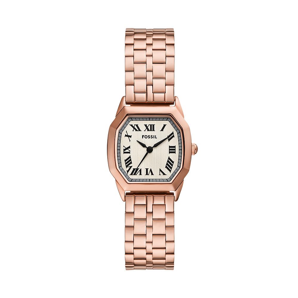 Harlow Horloge Voor Dames, Quartz Uurwerk Met Drie Handen En Een Roestvrij Stalen Of Leren Band