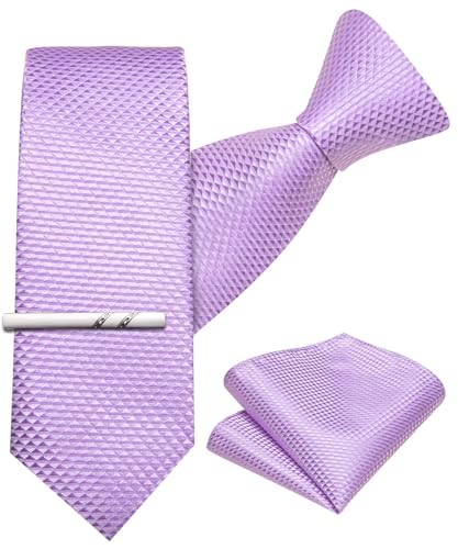 Image of Barry.Wang Boys Ties School Pre-Tied Kids Necktie Handkerchief Clip Set Uniforms Child Ties for 8-14 Years Wedding Party