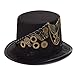 Produktbild GRACEART Unisex Steampunk Hut Steampunk Zylinder Hut für Männer oder Frauen (DE/NL/SE/PL, Alphanumerisch, M, Style-31)