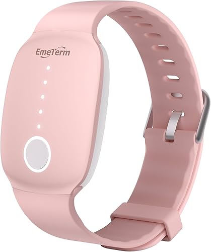 EmeTerm - Muñequeras de moda, aprobadas por la FDA, estimulador de electrodos para aliviar las náuseas, mareos matutinos, enfermedad por movimiento,