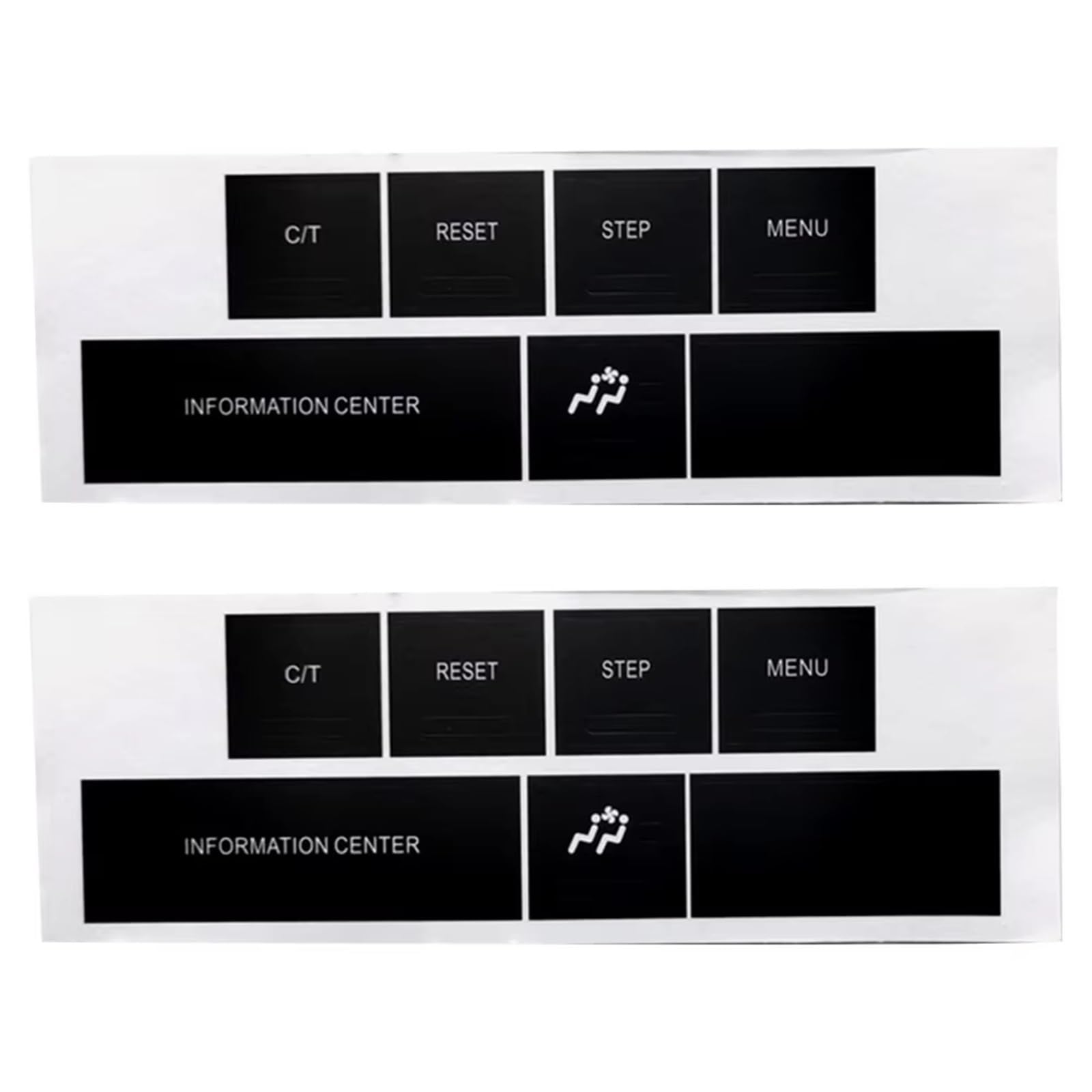 Repair Compatible with Jeep for Dash for Cherokee 2005 2006 2007 2008 2009 Car Center Console Button Repair Stickers Information Repair Stickers