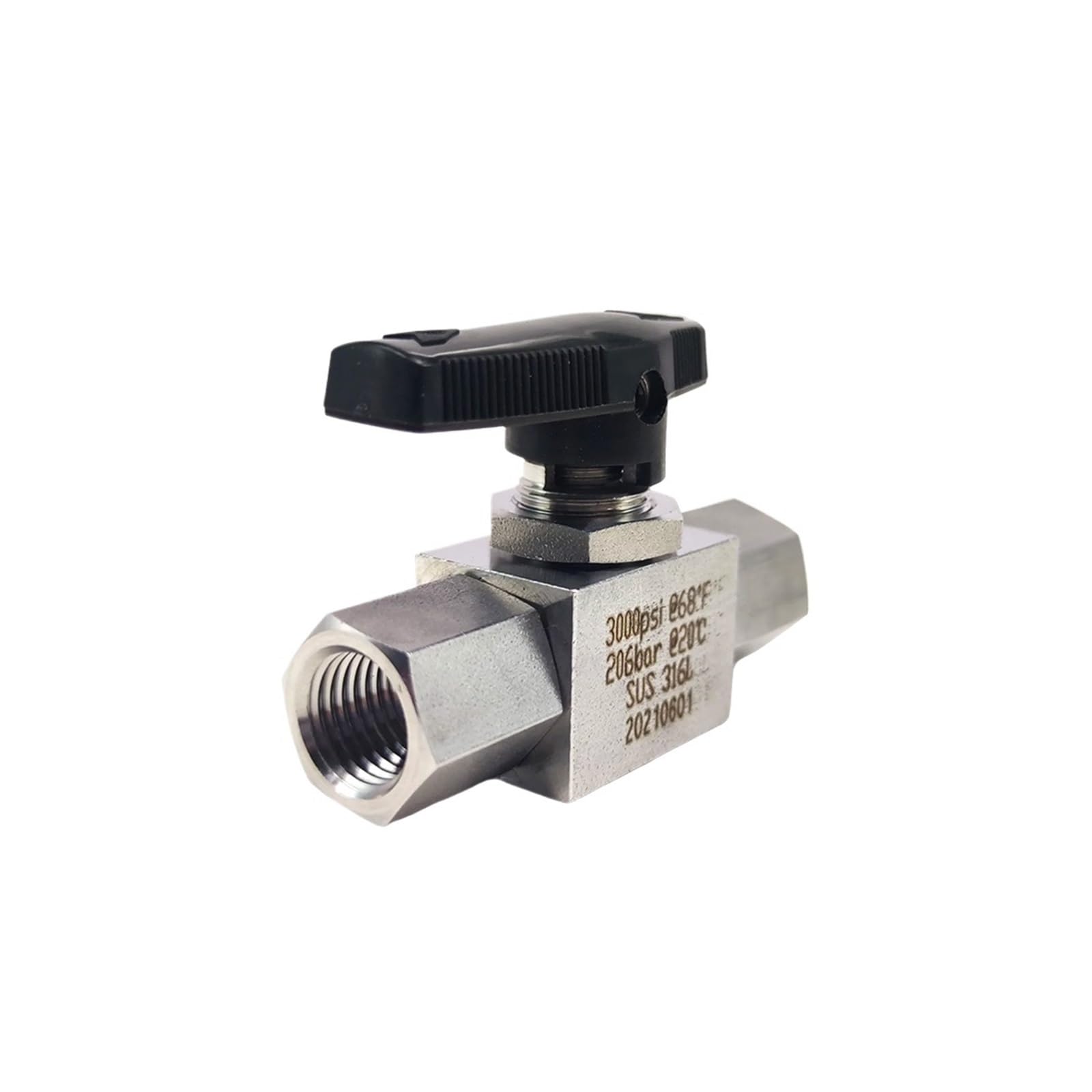 3000psi Alta Presión 316 Acero Inoxidable Válvula de Bola Gas NPT Hembra