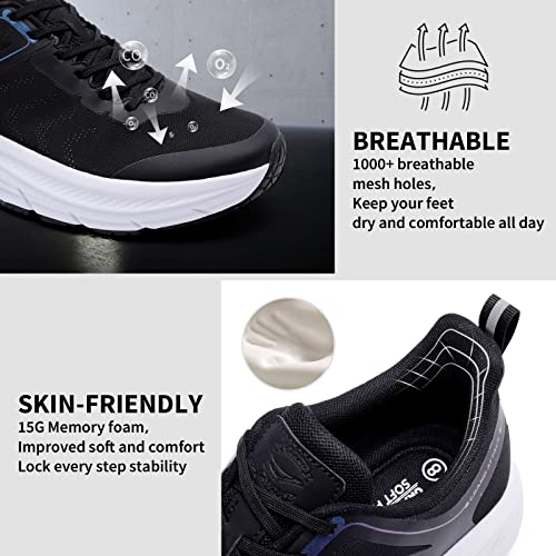 Image of Grand Attack Men's Road Running Walking Shoes | Max Cushioned Comfort | Durable Non-Slip | Breathable Athletic Tennis Cross-Training Sneakers