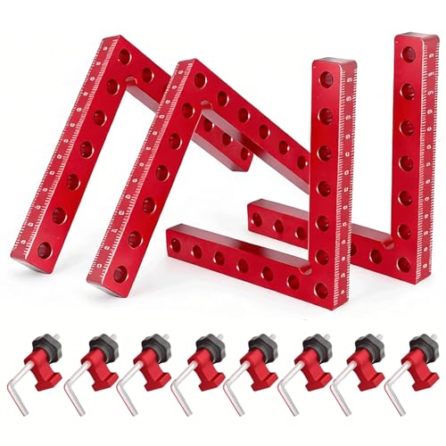 corner clamps for woodworking CNC Aluminum Alloy Right Angle Clamp 140mm/5.5 Woodworking Corner Clamp Set 90 Degree Positioning Squares Angle Clamp for DIY Cabinet Box & Frame Assembly
