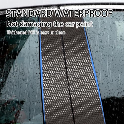 HZEL 2PCS 19.69 x 11.02 Inch B-Pillar Scratch Guard Films, Black - Image 5