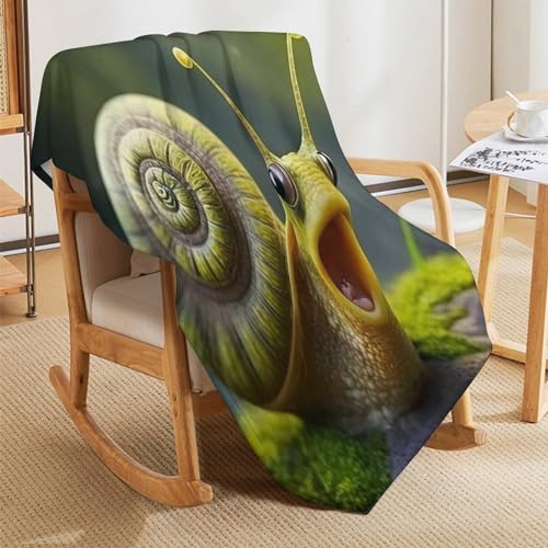 Manta de caracoles para sofá cama franela ligera 130x180 5