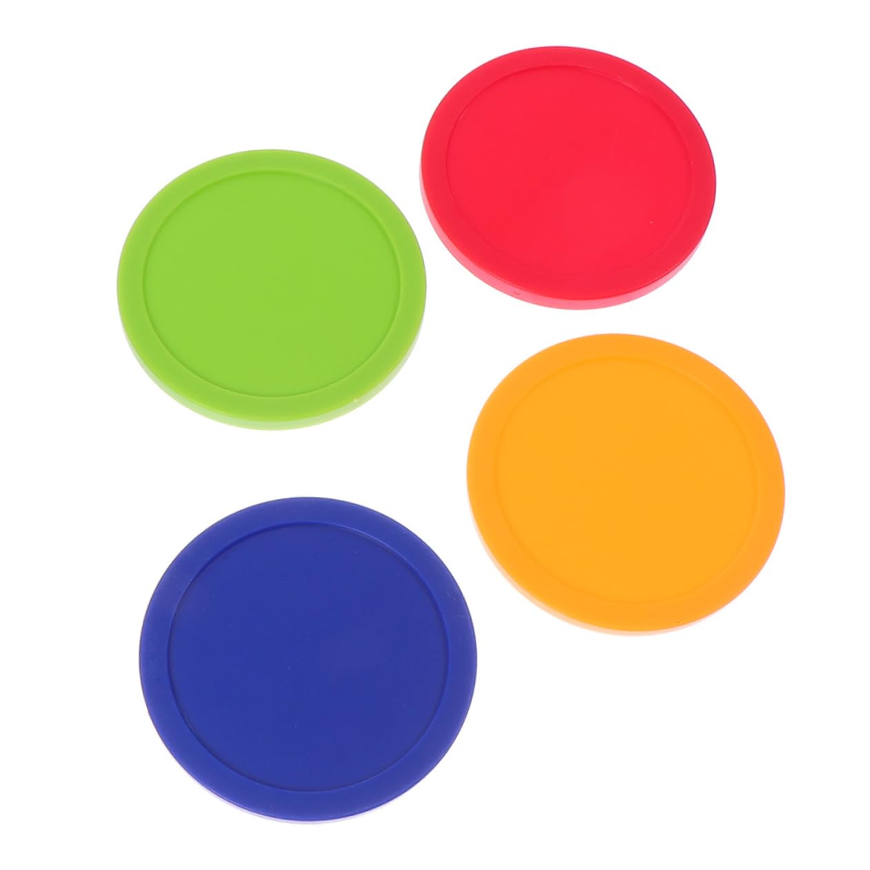 GOOHOCHY Complete Hockey Table Pucks Kit Red Green Mini Pucks for Air Hockey and Indoor Games