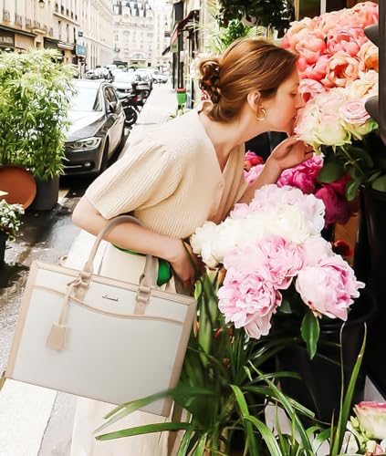 Image of LOVEVOOK Laptop Tote Bag for Women, Office Work Bag Briefcase fit for Laptop, Large Capacity Teacher Bag Handbag