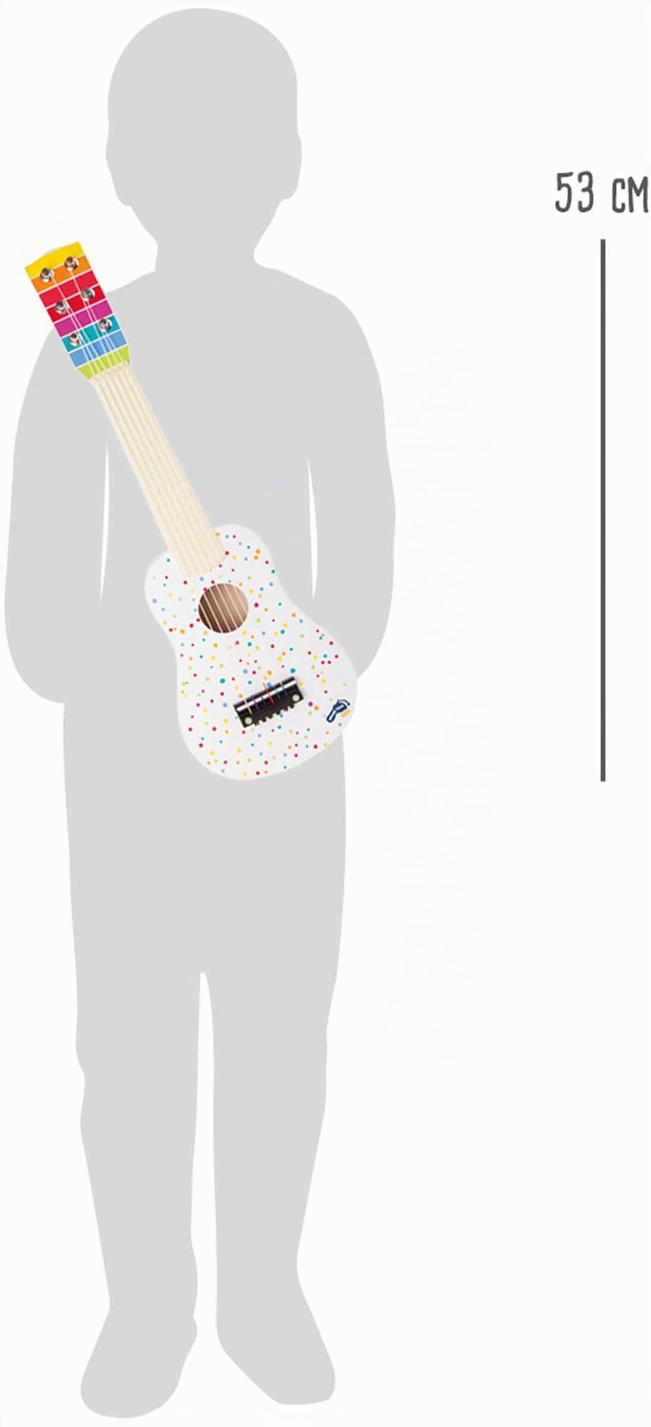 Small Foot Guitarra Infantil Sound de Madera, Instrumento Musical Que Entrena el Ritmo y el Tacto, a Partir de 3 años, 10382