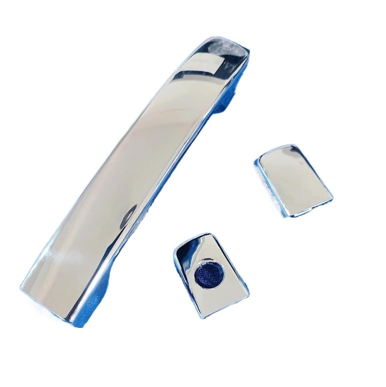 QWQTHGS Car Exterior Door Handle Cap for Nissan for Frontier for Navara D40 2006-2014 for Pathfinder R51 Exterior Door Handle(Chrome,Left with Hole)