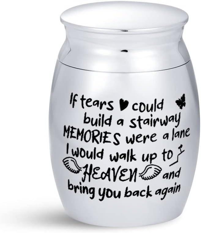SBI Jewelry Angel Wings Love Family Small Urn for Human Ashes for Grandpa Mum Grandma Dad Mother