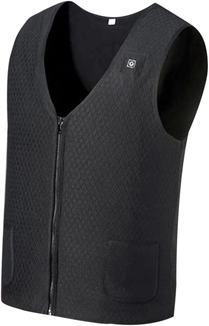 1pc Heated Vest for Men and Women Thermal Jacket Fast Heating Technology Lightweight Design Unisex Fit for Winter Warmth and Muscle Black Xxxl