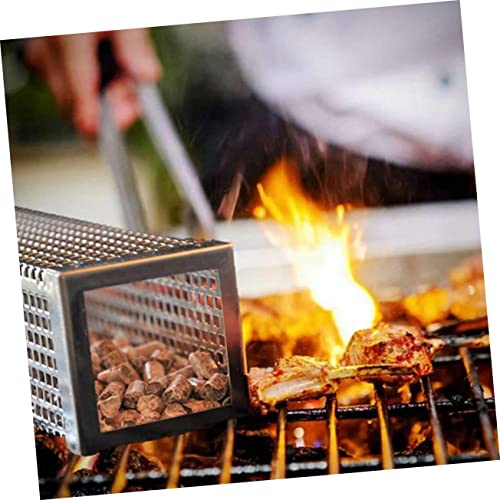 Toyvian Tubo De Ahumador De Acero Inoxidable para Barbacoa Herramientas para BBQ 6 Pulgadas Accesorios para Parrilla Compatible Parrillas De Gas y Eléctricas Adecuado para Ahumar Verduras y Carnes - imagen 7
