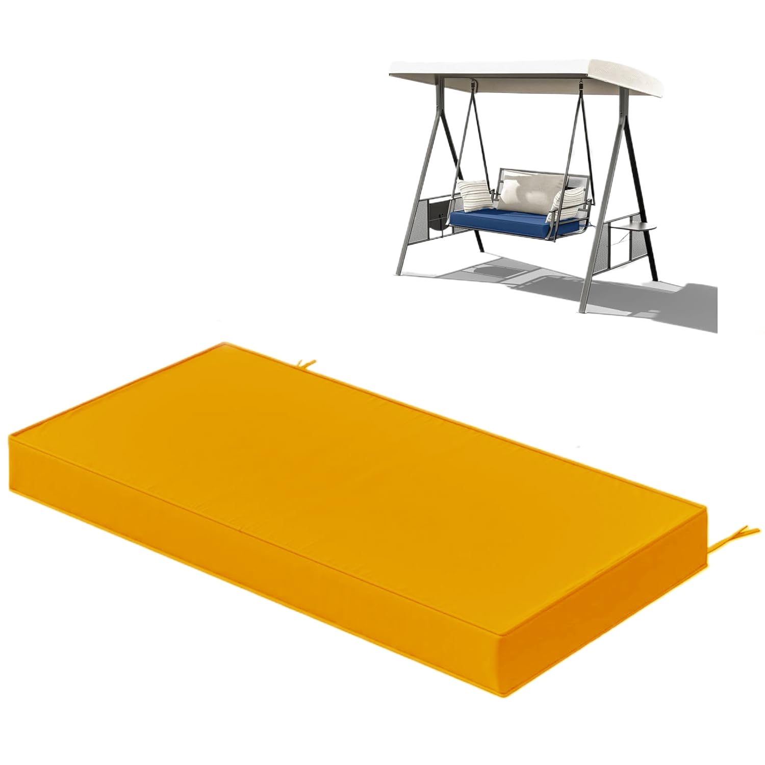 Panca da giardino impermeabile, 130 x 40 x 3 cm, cuscino per esterni, per patio, interni ed esterni, in pelliccia, divano, per panchine