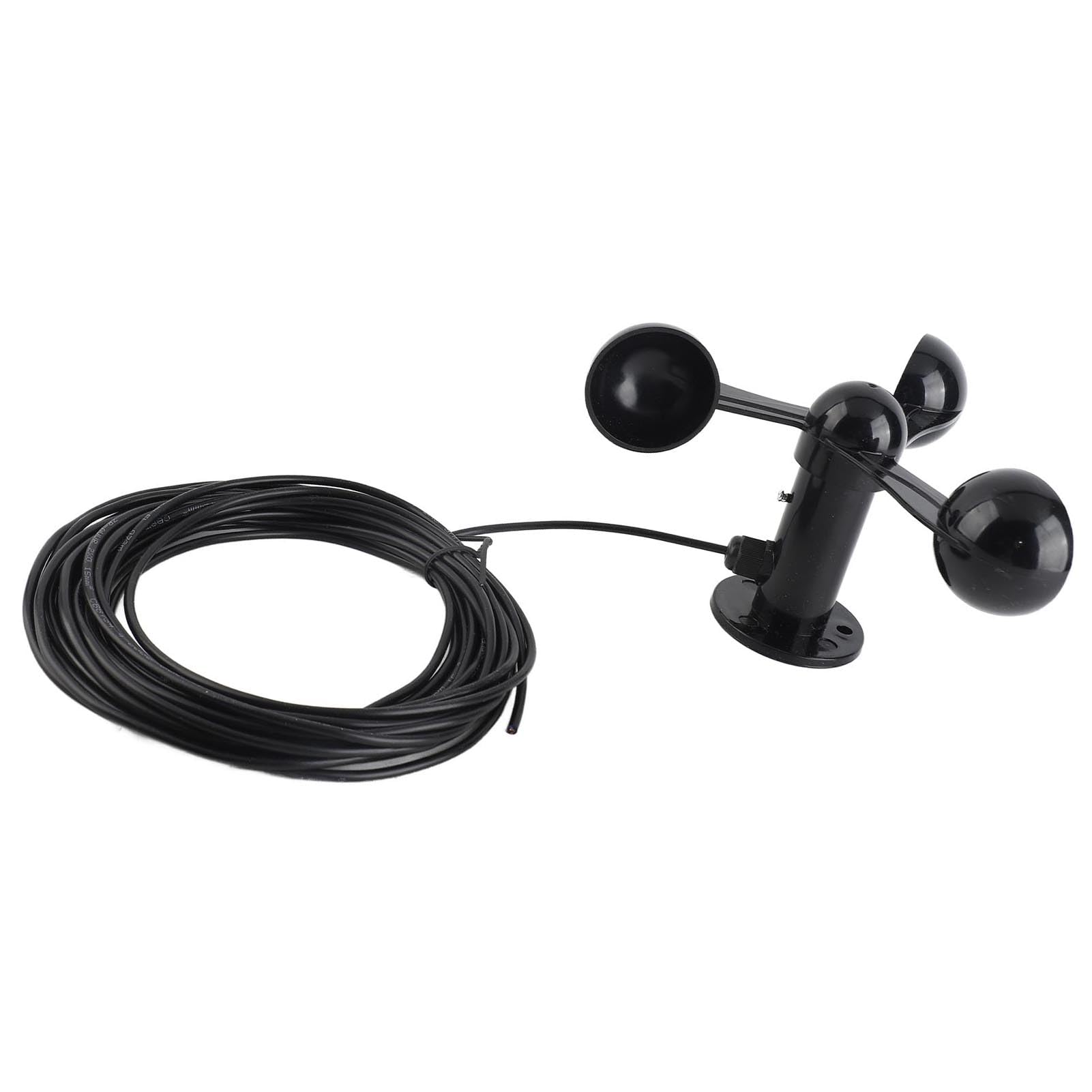 Anemometer -Sensorwindgeschwindigkeit Tasse, drei Tassen Windgeschwindigkeitsdetektor mit 8 m wasserfestem Kabel und 4 cm Montageloch für die Messung der Windgeschwindigkeit der